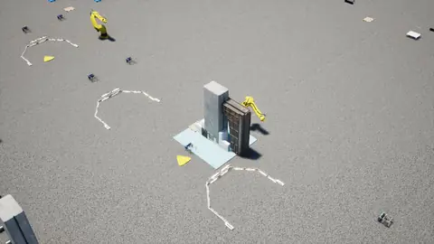 Qwen3.8 27B (thinking off) · Factory Environment · view 1 of 4 · score 0.438