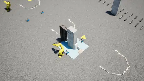 Qwen3.8 27B (thinking off) · Factory Environment · view 3 of 4 · score 0.438