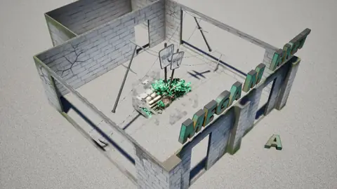 Qwen3.8 27B (thinking off) · Post-Apocalyptic Stylized Market · view 2 of 4 · score 0.505