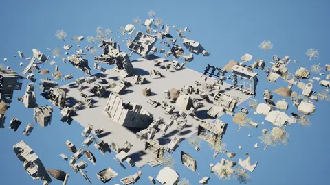 Qwen3.8 27B (thinking off) · Ruins · view 2 of 4 · score 0.276