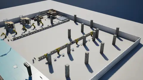 Step 5 Preview (max) · Factory Environment · view 1 of 4 · score 0.800