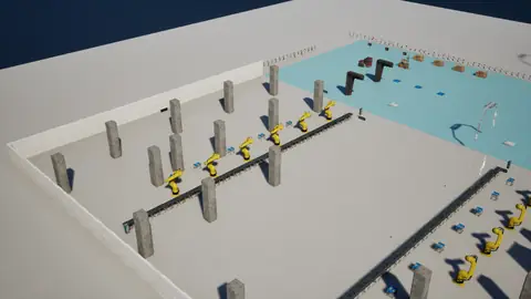 Step 5 Preview (max) · Factory Environment · view 3 of 4 · score 0.800