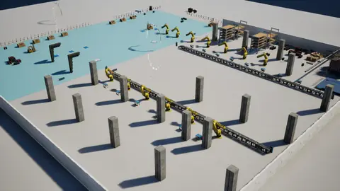 Step 5 Preview (max) · Factory Environment · view 4 of 4 · score 0.800