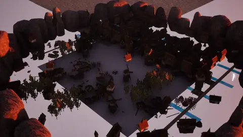 Step 5 Preview (max) · Medieval Big Farm Town · view 3 of 4 · score 0.587